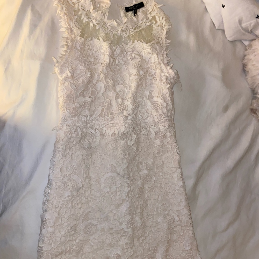 White lace dress